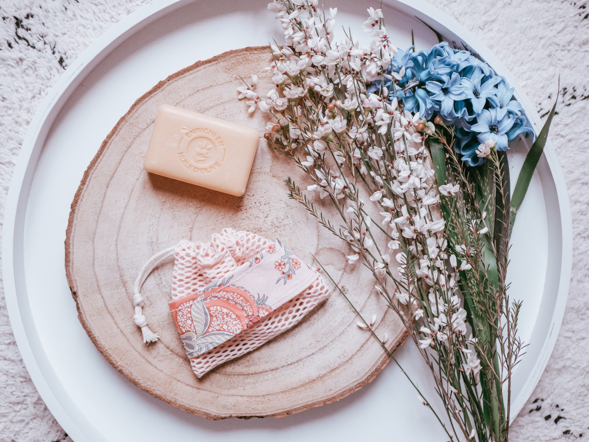 Sac à savon exfoliant