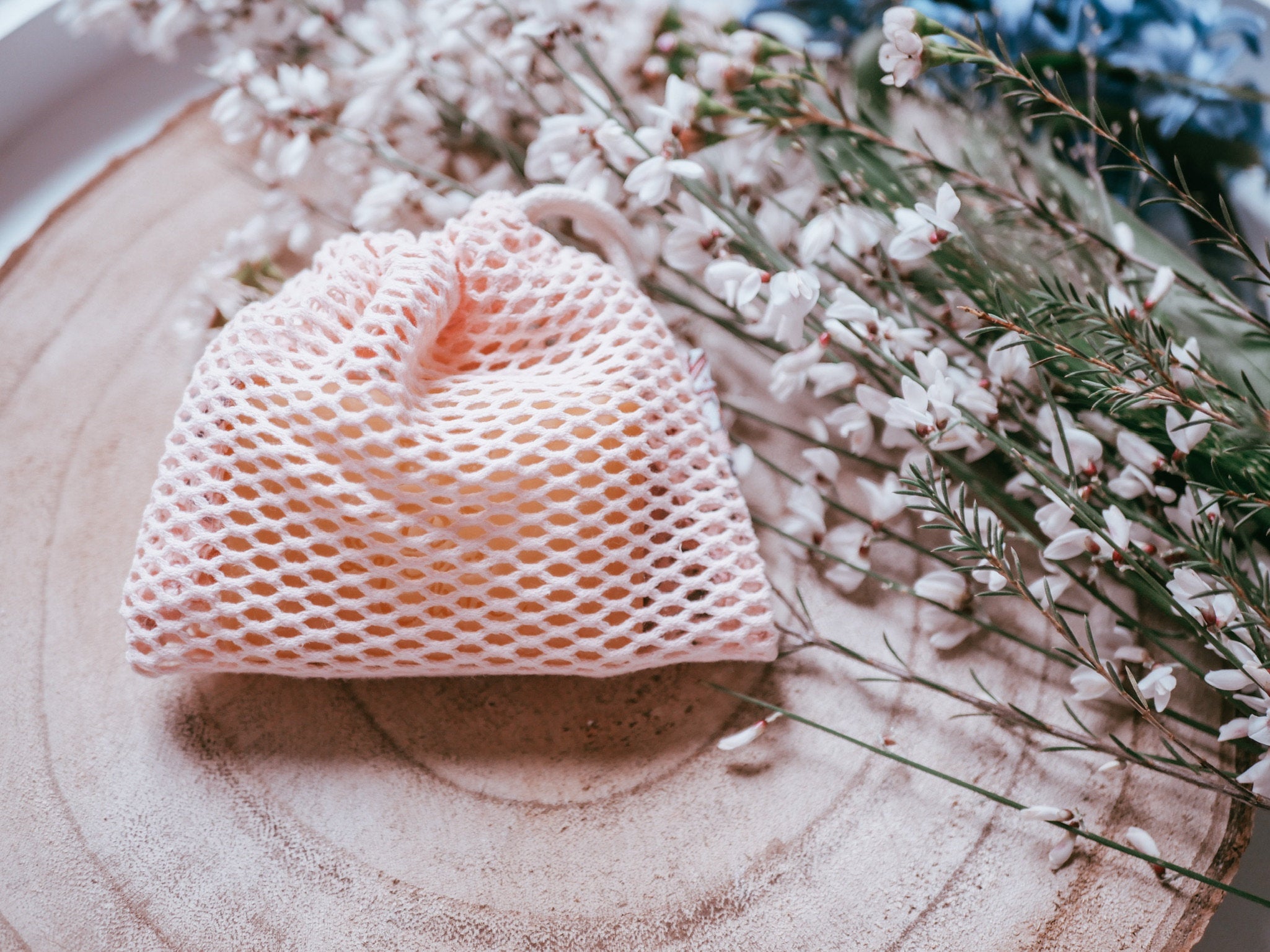 Sac à savon exfoliant
