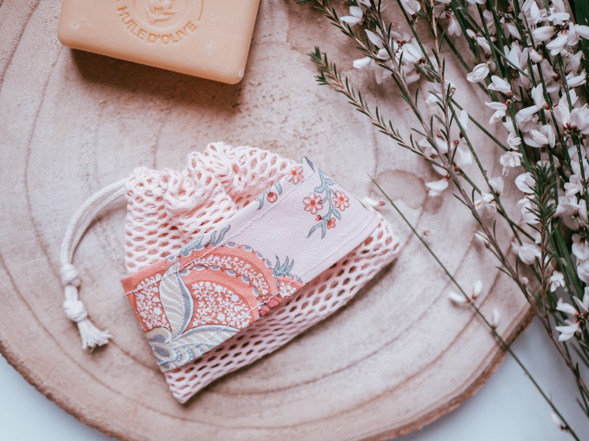 Sac à savon exfoliant